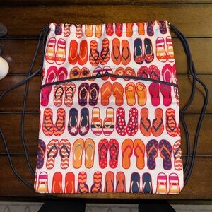 Colorful Flip Flop Drawstring Bag